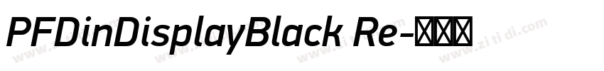 PFDinDisplayBlack Re字体转换